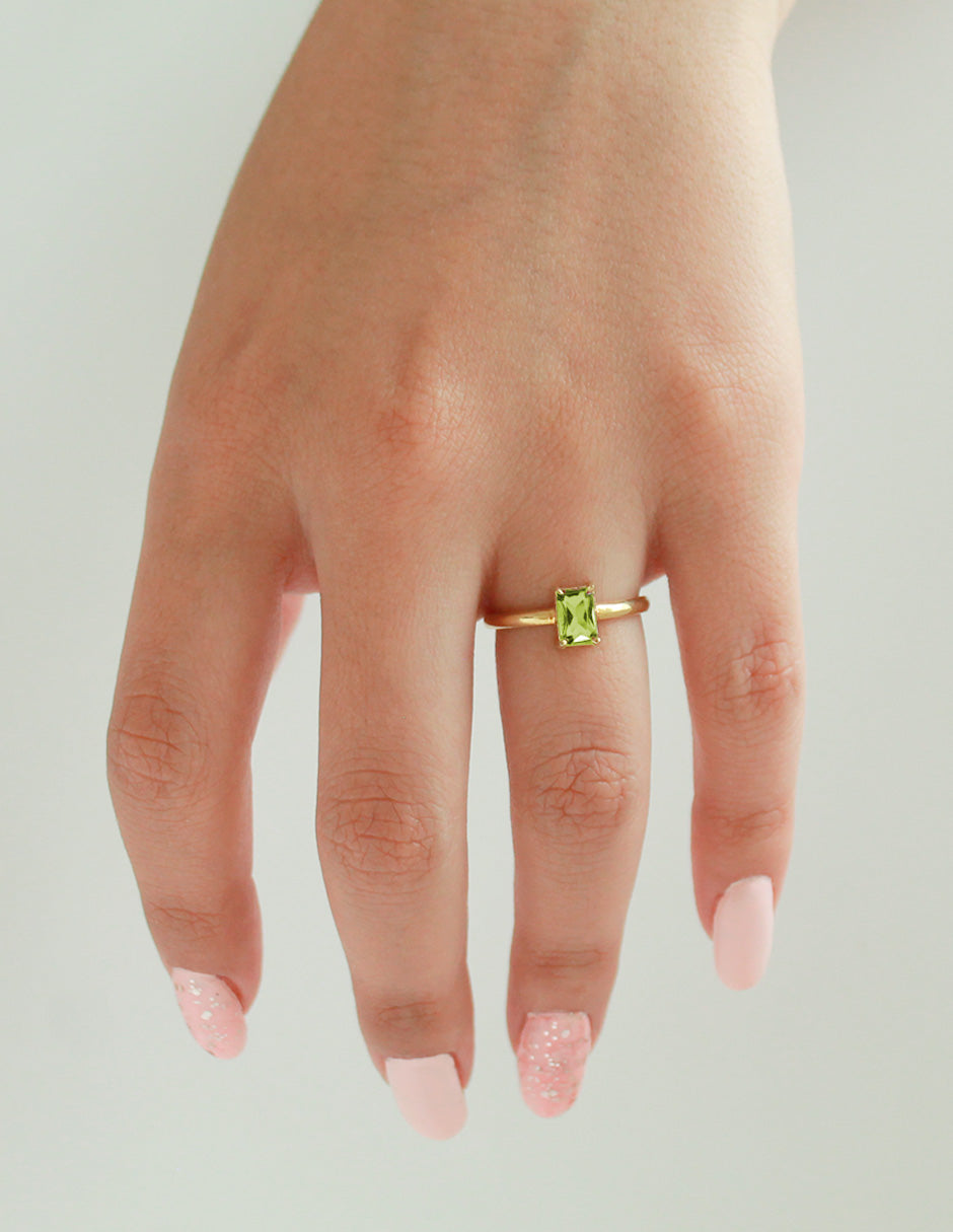 Peridoto anillo best sale