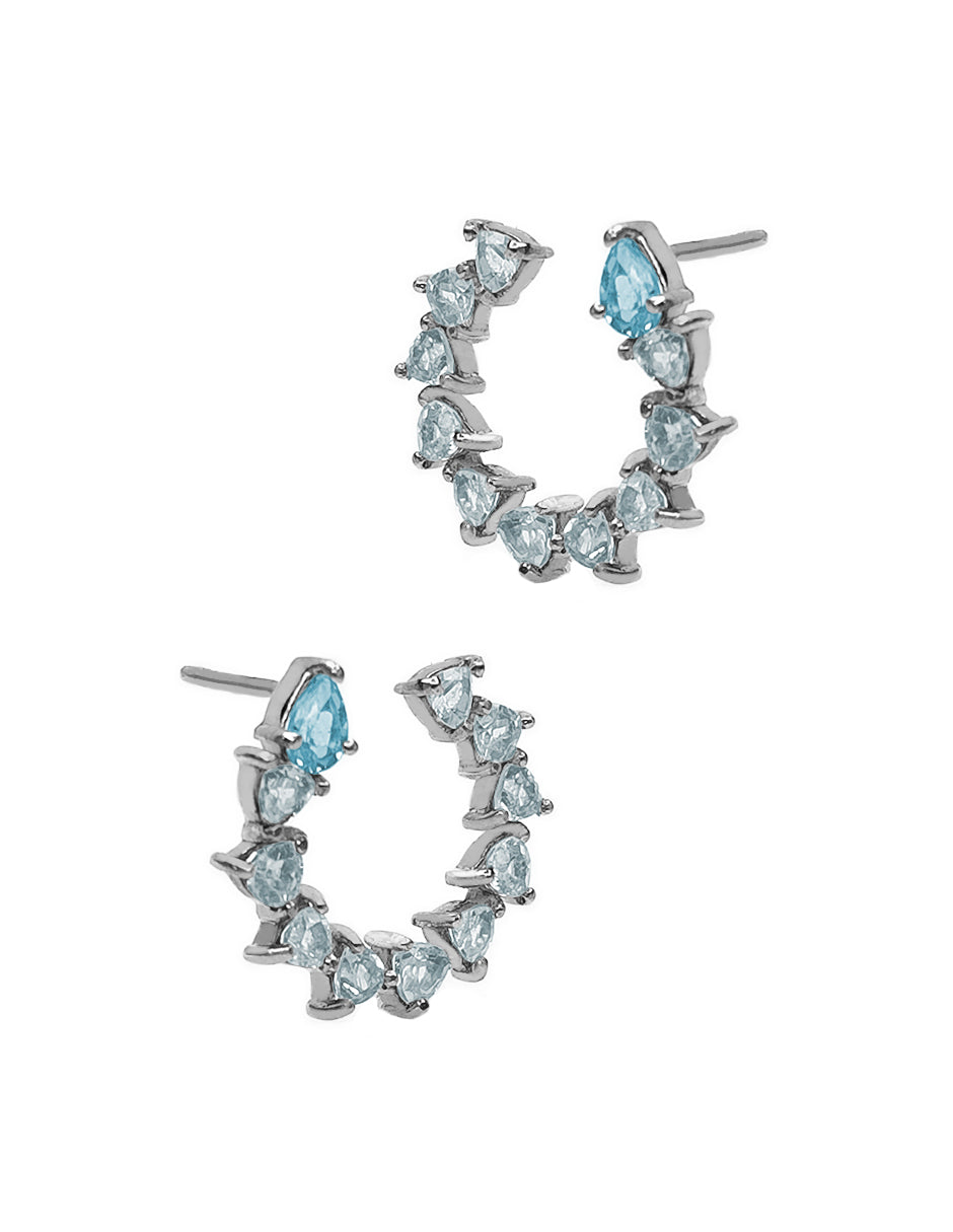 Aretes Snake Azul