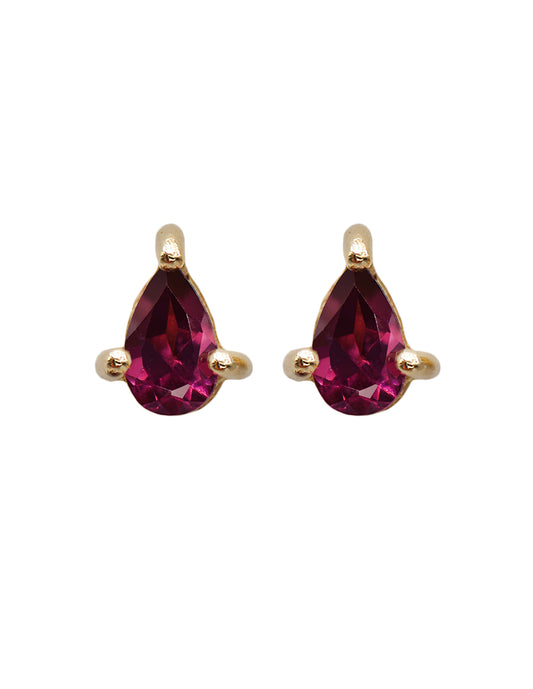 Aretes Gota Rodolita