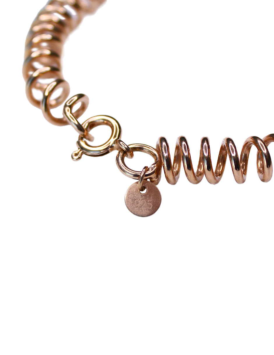 Pulsera Espiral Rosa